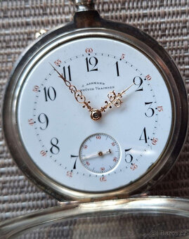 krásné kapesní hodinky ASSMANN GLASHÜTTE, originální, stříbr - 13