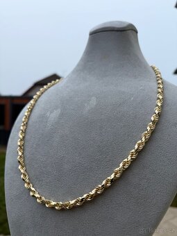 Zlatý řetěz VALIS - 117.5g 70cm 585 14k - PLNÝ ŘETĚZ - 13