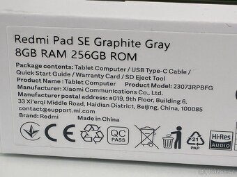 Prodávám Xiaomi Redmi Pad SE 8/256GB - 13