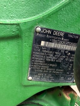 John Deere 7290R  Rv 2014. 7160mth Traktor - 13