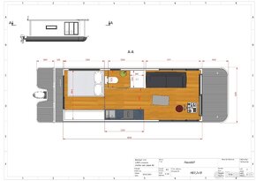 ECO hausbóty 10m, 12m/houseboats, nové - 13