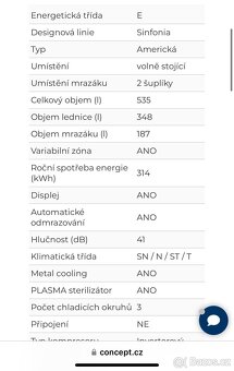 Americká nerezová lednice značky Concept - 13