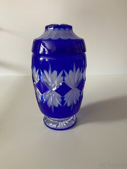 dóza skleněná dóza přejímaný křišťál urna sklo - 13