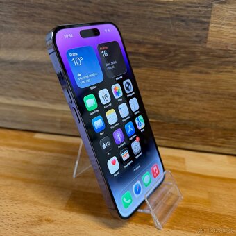 IPhone 14 Pro 256GB, fialový, 100% baterie, eSIM (záruka) - 13