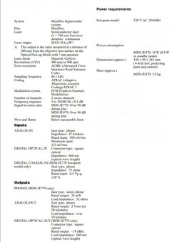 Minidisc deck SONY MDS-JE470, manuál,10x MD, přip.PC kláves - 13