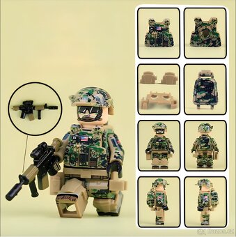 Rôzne sety vojakov (8ks) 1 + doplnky - typ lego - 13