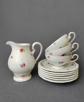 Nádherný porcelánový čajový set Bohemia Porcelán Bianca - 13