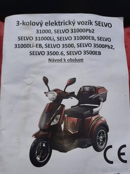 Elektricka tříkolka skutr vozik selvo Li- pro Li-EB - 13