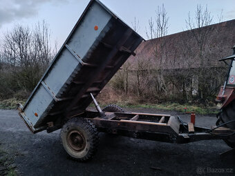 Sklápěcí přívěs traktor, bez SPZ, nosnost 5tun (dvoukolka ) - 13