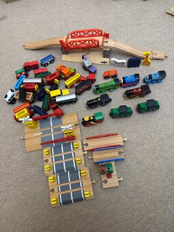 Sety dřevěné - vláčkodráhy/koleje mašinky - 13