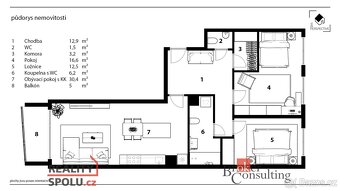 Prodej, byty/3+kk, 89 m2, Pod Kavalírkou 1322/28, 15000 Prah - 13