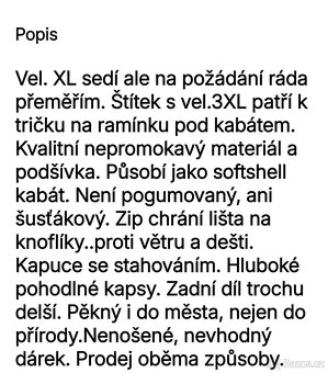 Dámský nepromokavý kabát vel XL 42. Nový s visačkou - 13