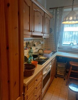 Rustikální linka z masivu se spotřebiči,5762 - 13