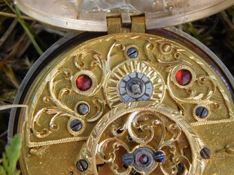 Starožitné anglické stříbrné kapesní "Špindlovky"CABRIER  - 13