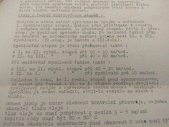 WARSZAWA 203, 203P, 223, SEZNAM ND 1960 A NAVODY NA OBSLUHU - 13