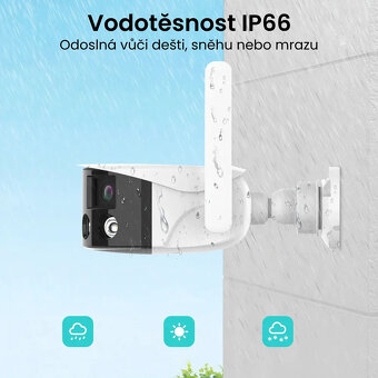 4MP 2K panoramatická 180° WiFi IP kamera - 13
