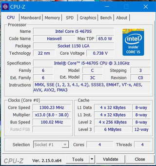 PC Lenovo - i5 4670S, 8GB RAM, 500GB SSD, Win10pro - 13