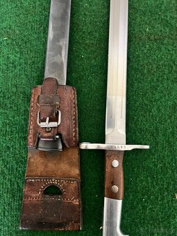 Švajčiarsky bodák Model 1889/18 s puzdrom a závesom - 13