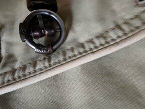 KHUJO jarní/podzimní kabátek trenčkot s páskem s logy - 13