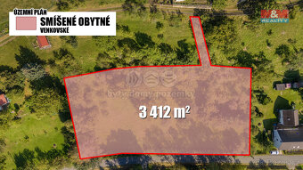 Prodej pozemku k bydlení, 3412 m², Žandov - Radeč - 13