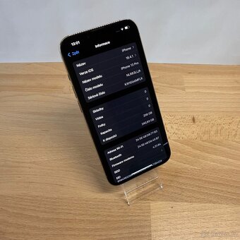 iPhone 13 Pro 256GB, zlatý, 100% baterie (12 měsíců záruka) - 13