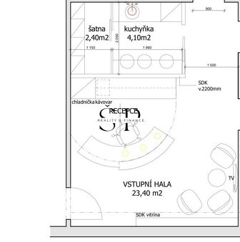 Pronájem obchodních prostor vhodných pro služby, 35 m2 Plzeň - 13