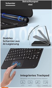 Pouzdro s klávesnicí a trackpadem, Dracool pro iPad 10. gen - 13