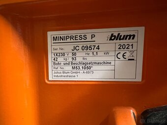 Blum MINIPRESS P + EASYSTICK + bohaté příslušenství - 13