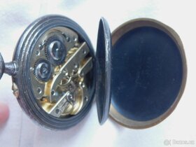 Starožitné masivní kapesní hodinky REGULATEUR, kovový cifern - 13