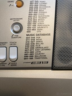 Yamaha Klávesy 🎹: PSR-E313 + Pouzdro na přenášení ZDARMA - 13