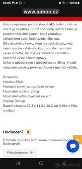 Stropní držák /výtah na kolo dunlop - 13