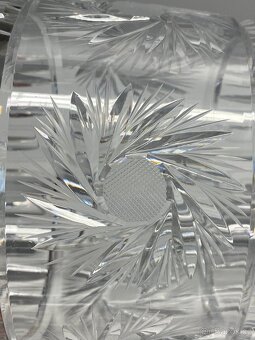 váza velká křišťálová váza broušená sklárna poděbrady - 13