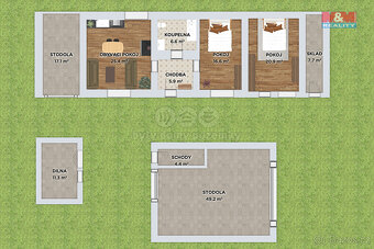 Prodej chalupy, 76 m², Podmokly - 13