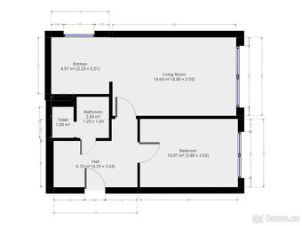 Pronájem bytu 2+kk, V Zápolí, Michle, 15500 Kč/měs, 40 m2 - 13