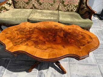 Zámecká sedací souprava  Biedermeier- AKCE doprava - 13