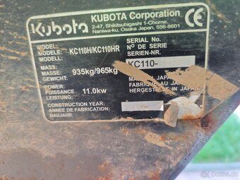 Pásový dumper Kubota KC110H - 13