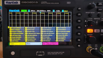 Osciloskop Hantek DSO2D15 150MHz s generátorem 25MHz NOVÝ - 13
