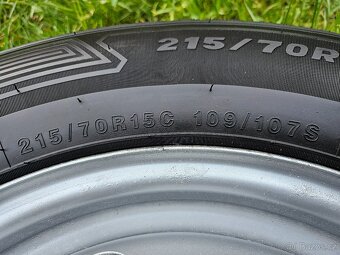 Kompletní letní ZÁTĚŽOVÁ ocelová kola - 215/70 R15 C - 5x118 - 13