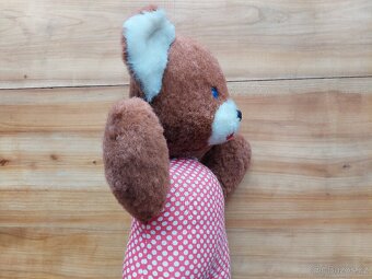 Retro starý plyšák - medvěd medvídek hračka Méda Béďa SLEVA - 13