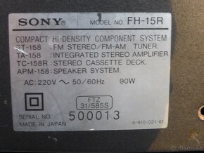 SONY FH-15R HiFi sestava z osmdesátých let - 13