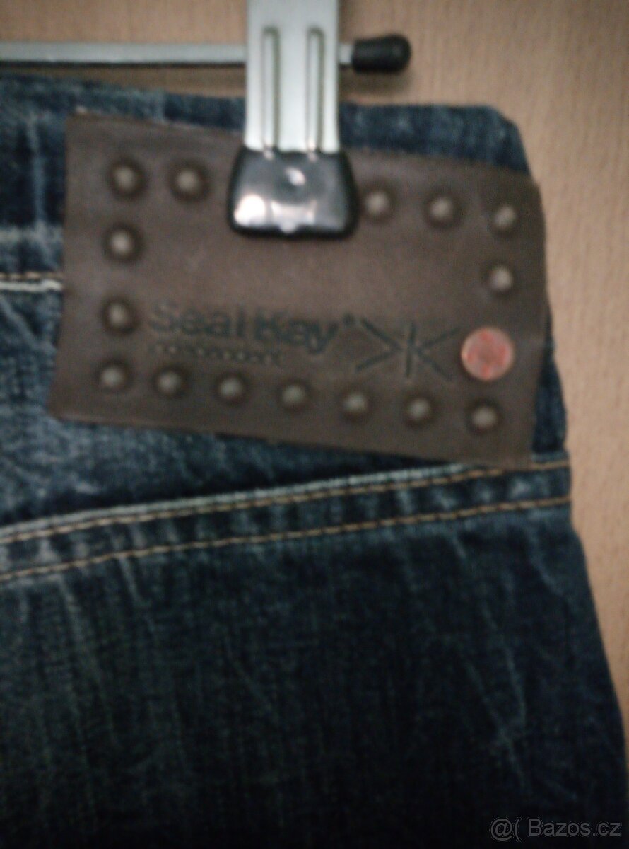 Luxusní italské džíny Seal Kay - 14