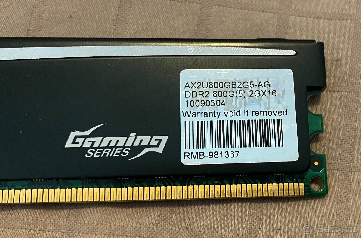 Paměti RAM do PC, typu DDR, DDR2 a DDR3, uvedená cena je za - 14