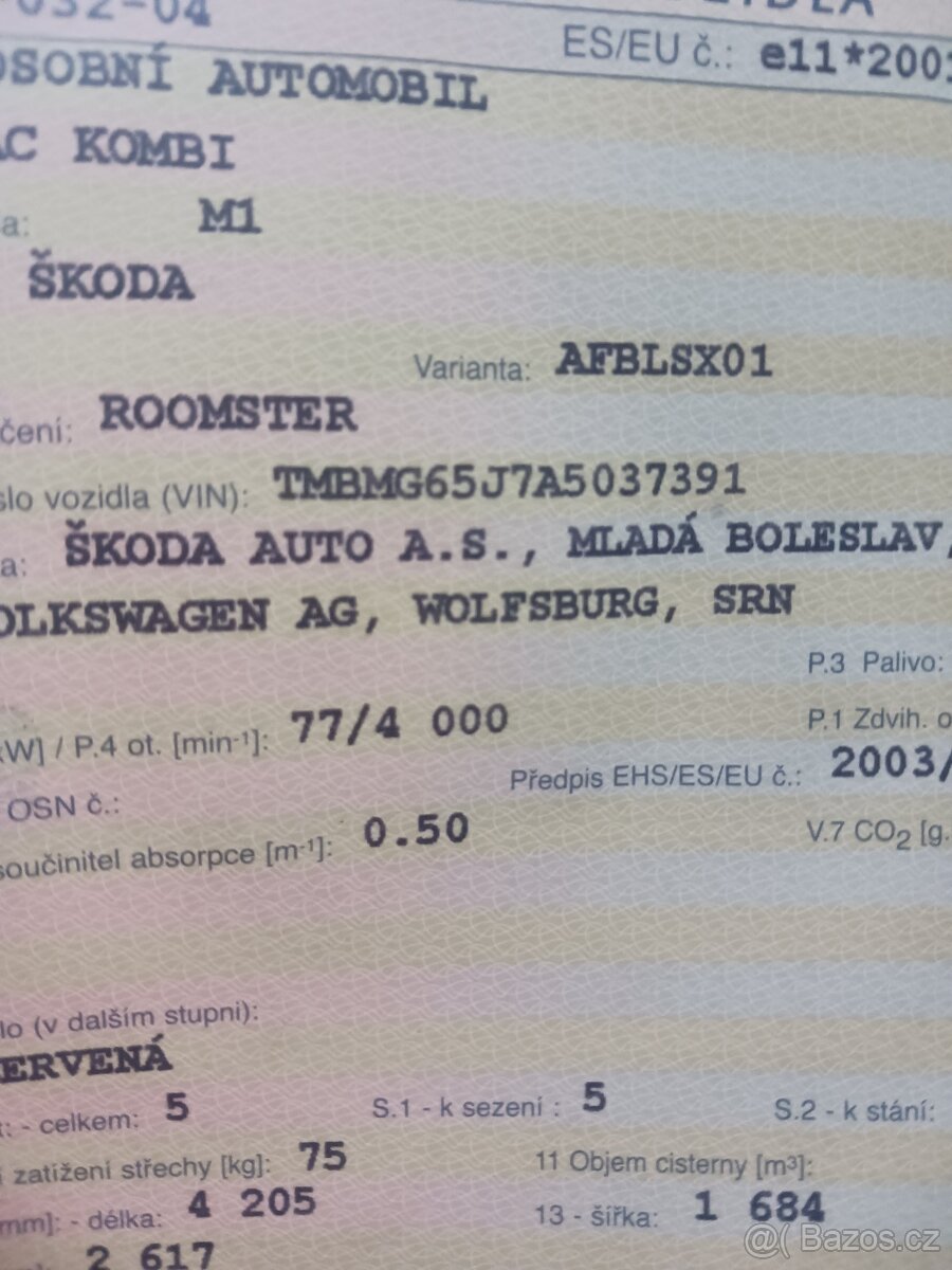 Škoda Roomster 2010 1.9 tdi 77kW - 14