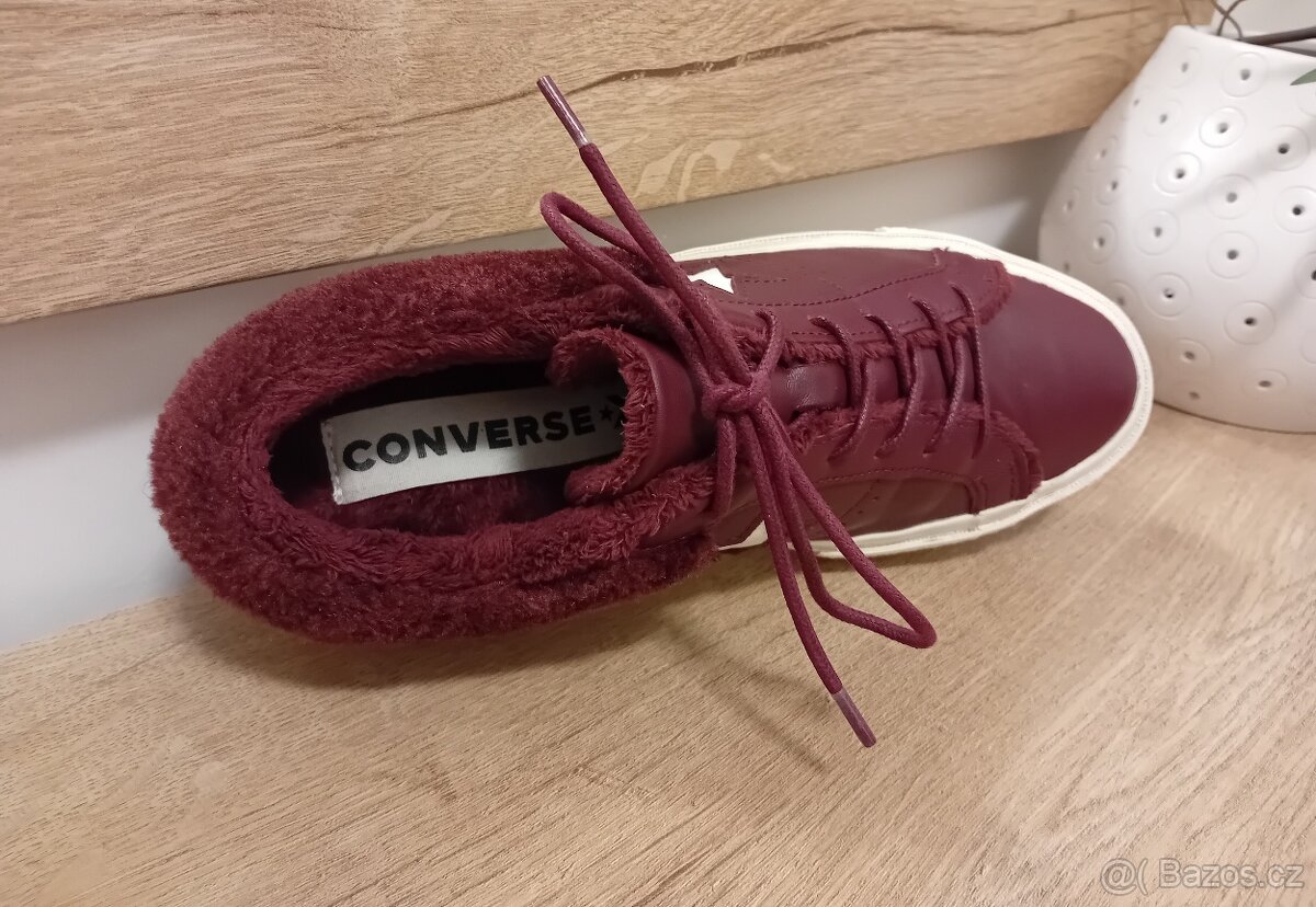 Converse dámské zateplené kožené tenisky vel. 40 - 14