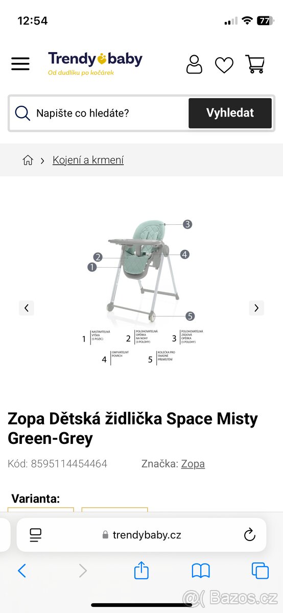 ZOPA - Dětská jídelní židlička - 14