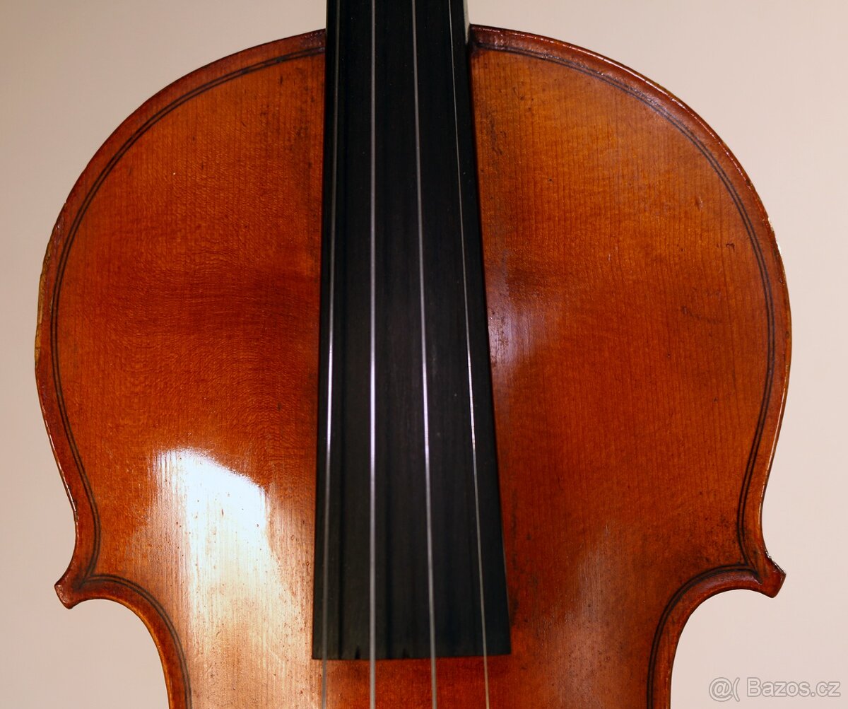 4/4 starožitné Francouzské housle z konce 19-ho století - 14