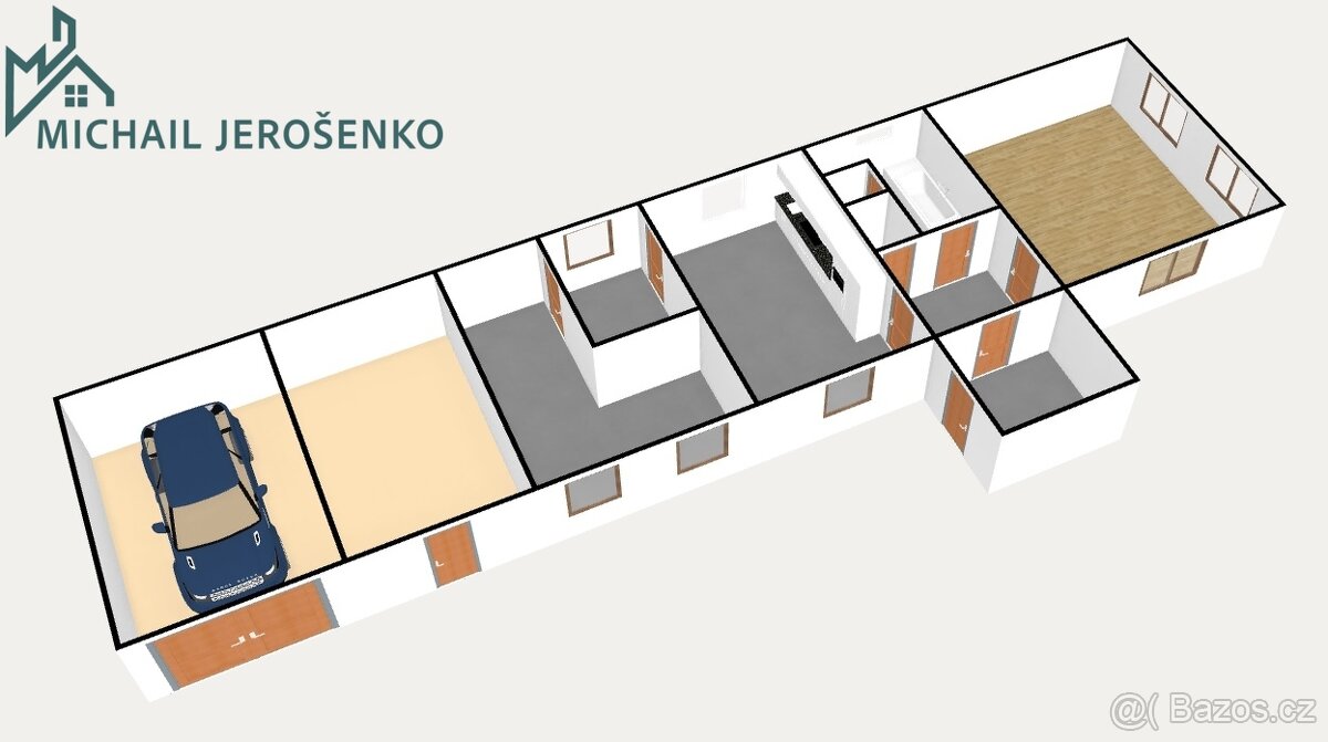 Prodej RD 80m2, pozemek 1.200m2, Strojetice - okr. Benešov - 14