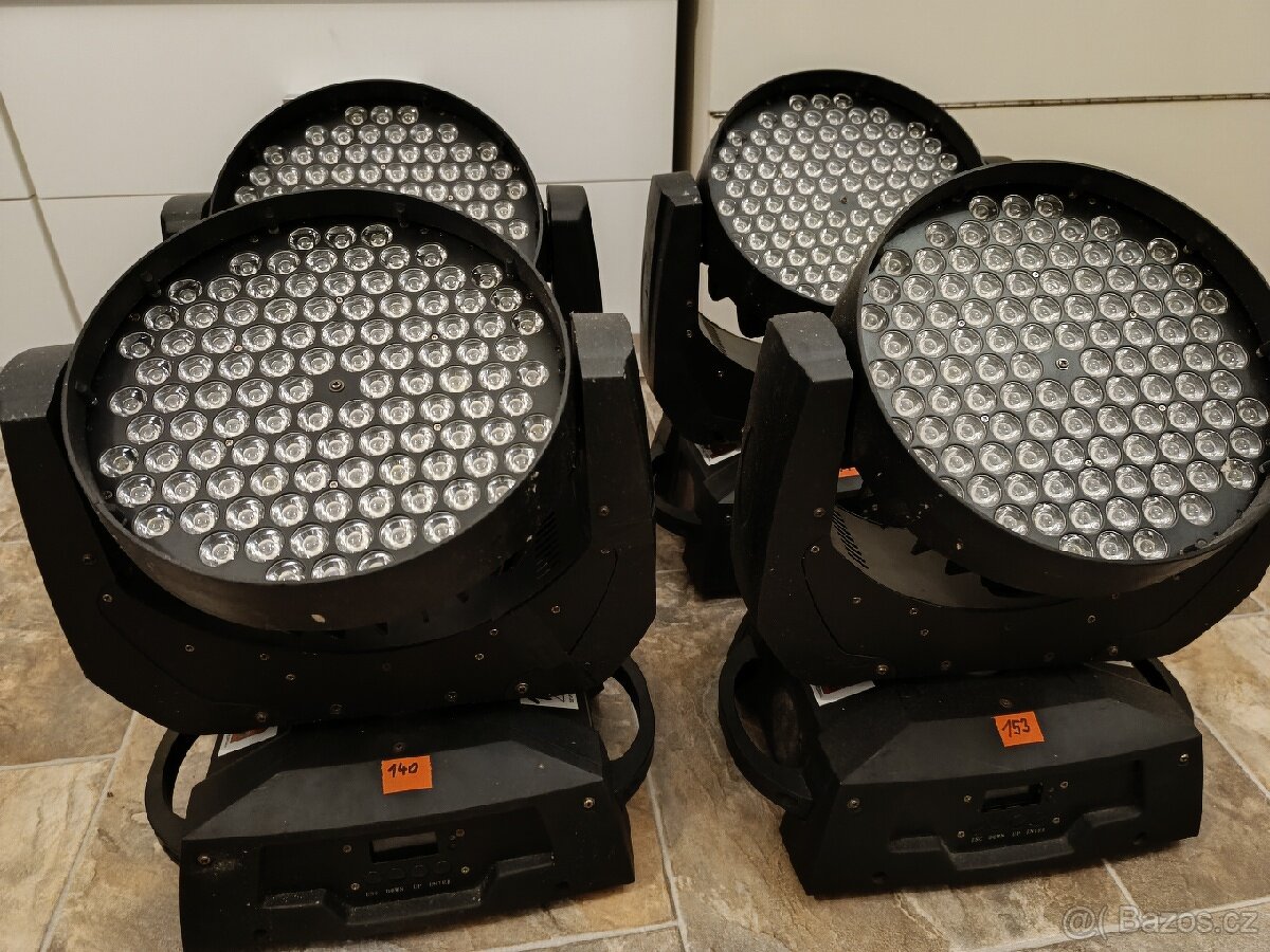 4ks Otočná LED hlava 108x3W - 14