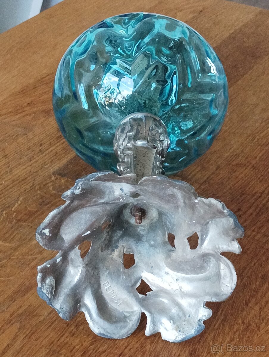 SECESNÍ STAROŽITNÁ PETROLEJKA GAUDARD,FRANCE1900–ART NOUVEAU - 14