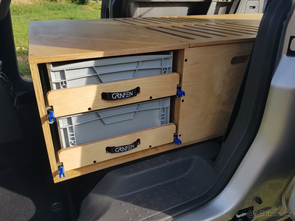 Obytná vestavba, camping box VW Caddy Maxi - 14